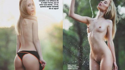 Hailey Queen completamente desnuda en Playboy